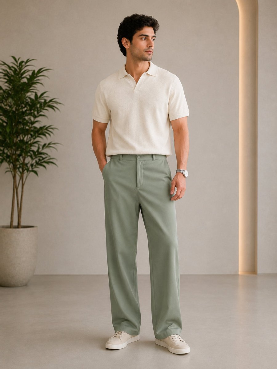 Men Straight Fit Korean Pants - INGP_305Pista_30