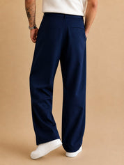 Men Straight Fit Korean Pants - INGP_305Navy_30
