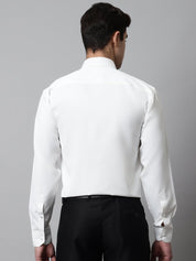 Men White Classic Cotton Formal Shirt - SF_858White_S