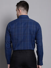 Men's Classic Checks Formal Shirt - SF_892Blue_S