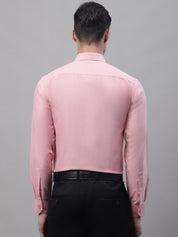 Men's Coral Cotton Solid Formal Shirt - SF_875Coral_S