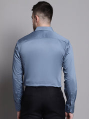 Men's Cotton Solid Formal Shirt - SF_883Grey_S