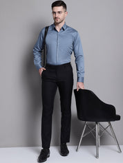 Men's Cotton Solid Formal Shirt - SF_883Grey_S