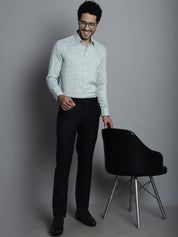 Men's Geomatric Printed Formal Shirts - SF_897Pista_S