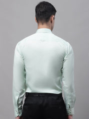 Men's Light-Green Dobby Textured Formal Shirt - SF_871Light-Green_S