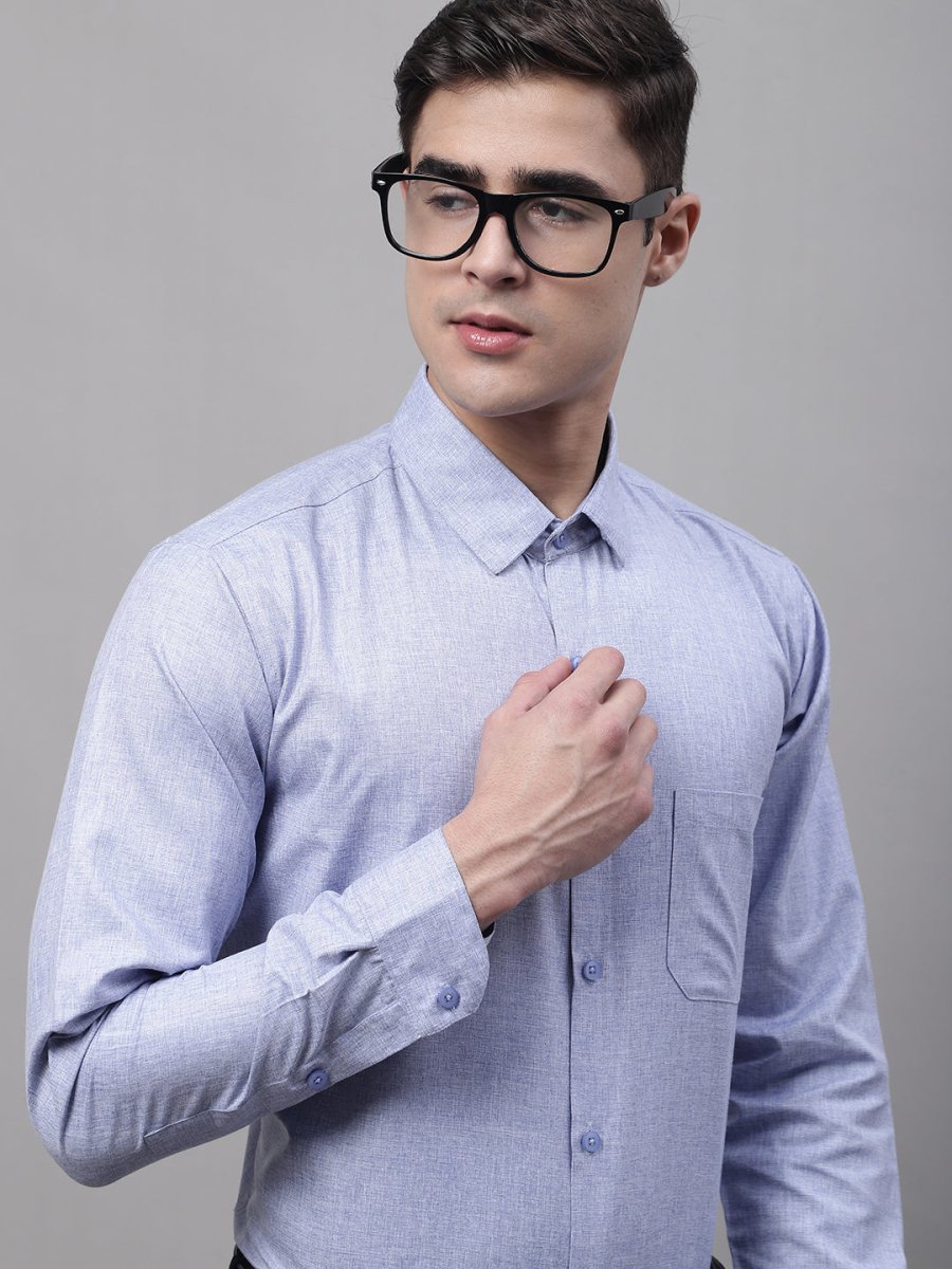 Men's Light-Grey Cotton Solid Formal Shirt - SF_873Light-Grey_S
