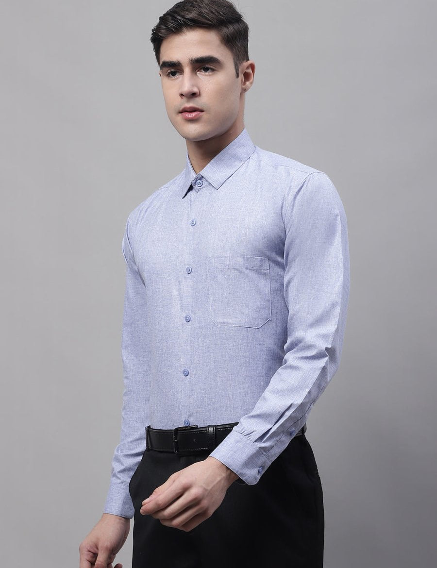 Men's Light-Grey Cotton Solid Formal Shirt - SF_873Light-Grey_S