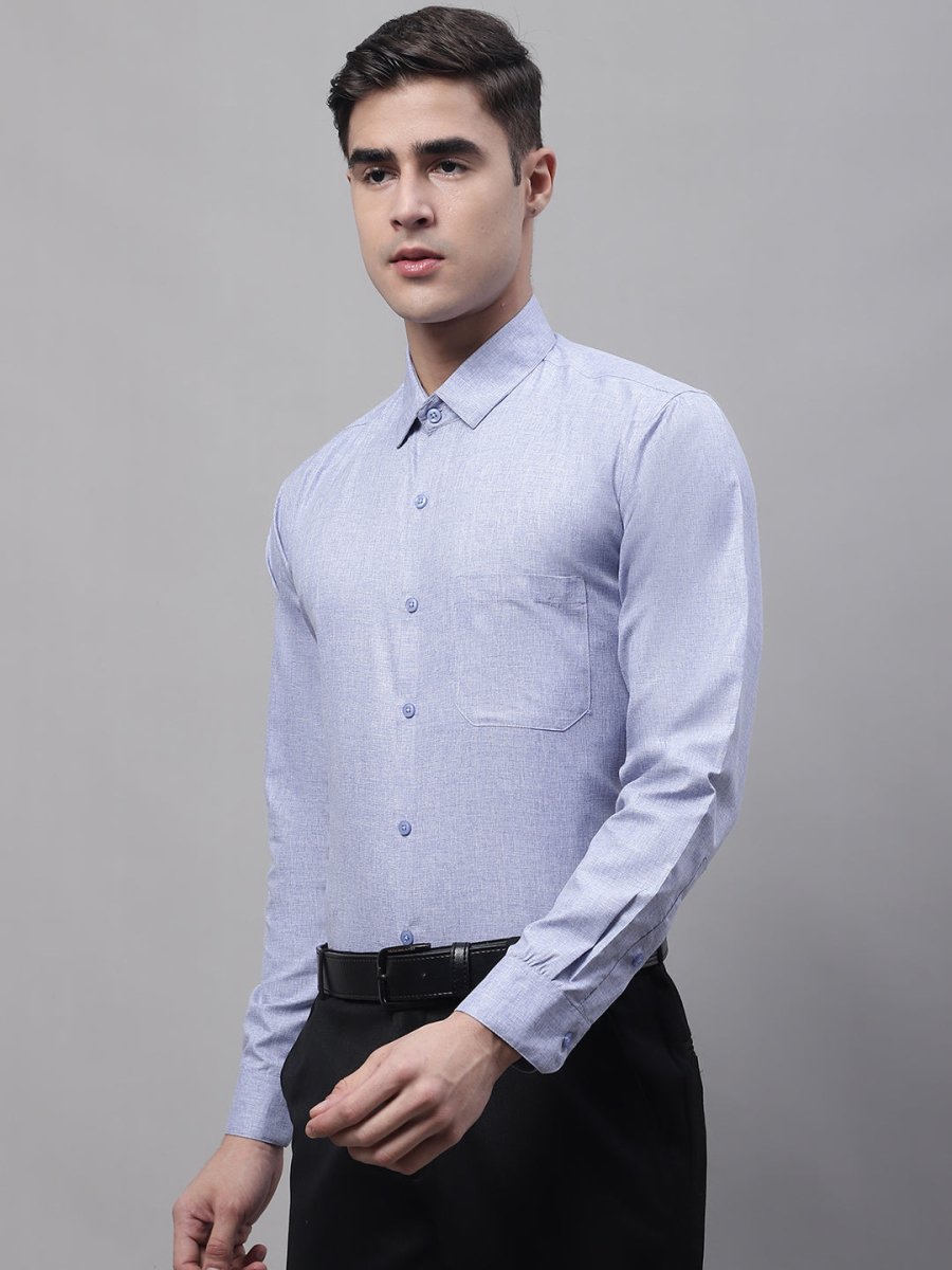 Men's Light-Grey Cotton Solid Formal Shirt - SF_873Light-Grey_S