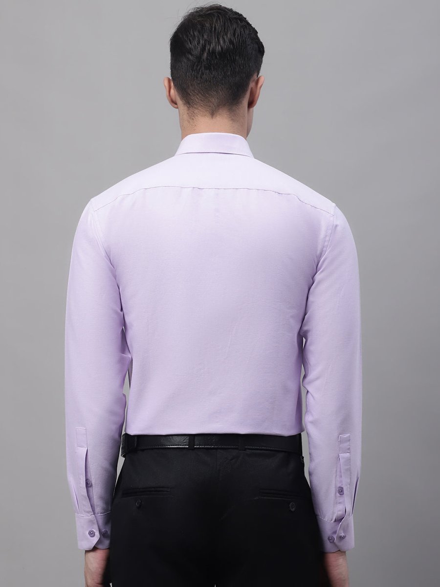 Men's Light Purple Cotton Solid Formal Shirt - SF_875Light-Purple_S