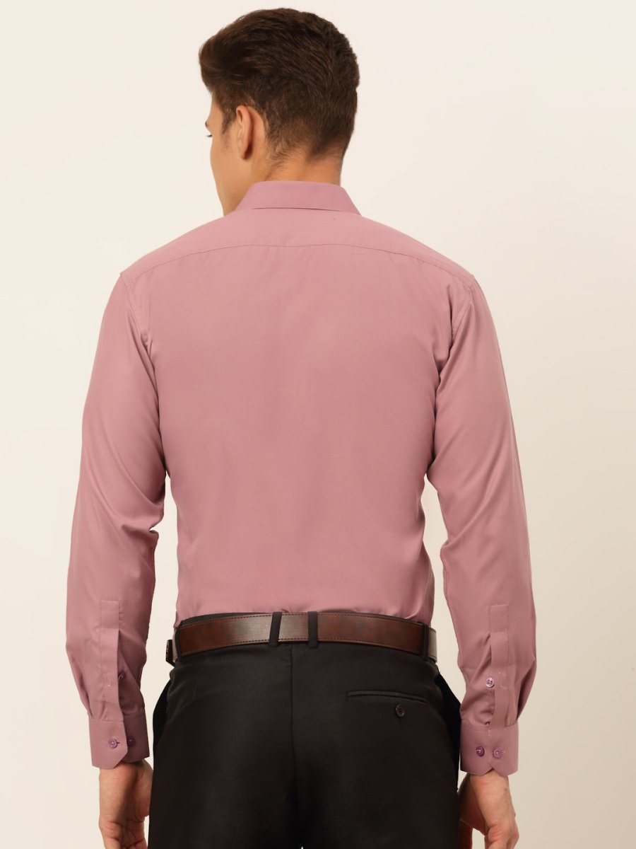 Men's Magenta Pink Formal Solid Shirts - SF_361Magenta_S