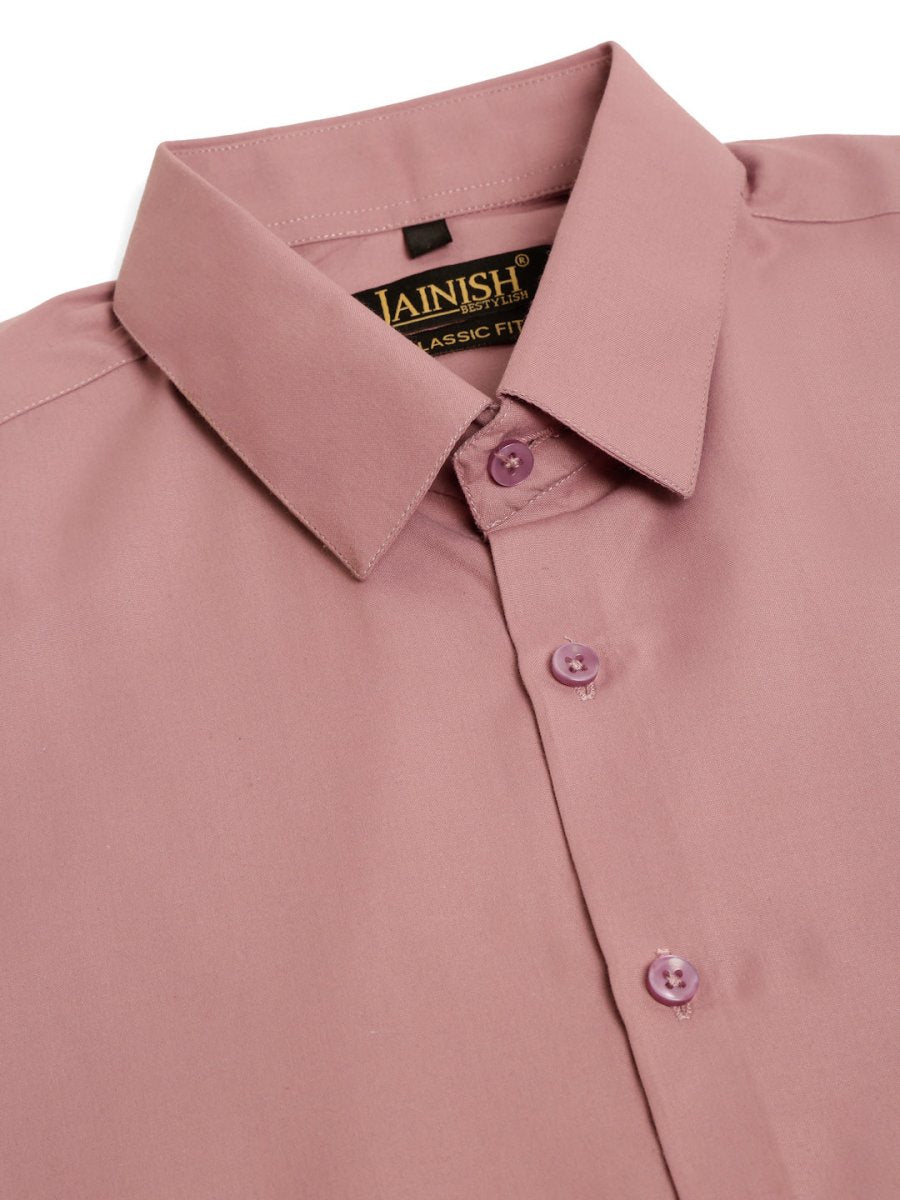 Men's Magenta Pink Formal Solid Shirts - SF_361Magenta_S