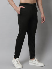 Men's Olive Solid Streachable Lycra Trackpants - JOG_024Olive_S