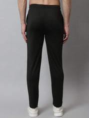 Men's Olive Solid Streachable Lycra Trackpants - JOG_024Olive_S