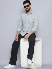 Men's Printed Casual Shirt - SF_994Pista_S