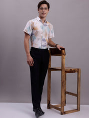Men's Printed Formal Shirt - SF_885Multi_S
