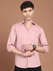 Men's Solid Casual Shirt - SF_9031Magenta_S