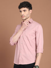 Men's Solid Casual Shirt - SF_9031Magenta_S