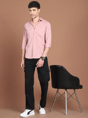 Men's Solid Casual Shirt - SF_9031Magenta_S