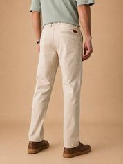 Men’s Solid Cotton Chino Trousers - GP_309Cream_30