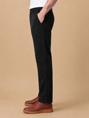 Men’s Solid Cotton Chino Trousers - GP_309Black_30
