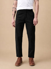 Men’s Solid Cotton Chino Trousers - GP_309Black_30