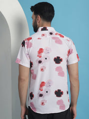 Pink Printed Party Shirt for Men - SF_934Pink_S