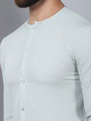 Pista Self Design Cotton Formal Shirt for Men - SF_963Pista_S