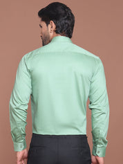 Pista Solid Cotton Formal Shirt for Men - SF_9042Pista_S