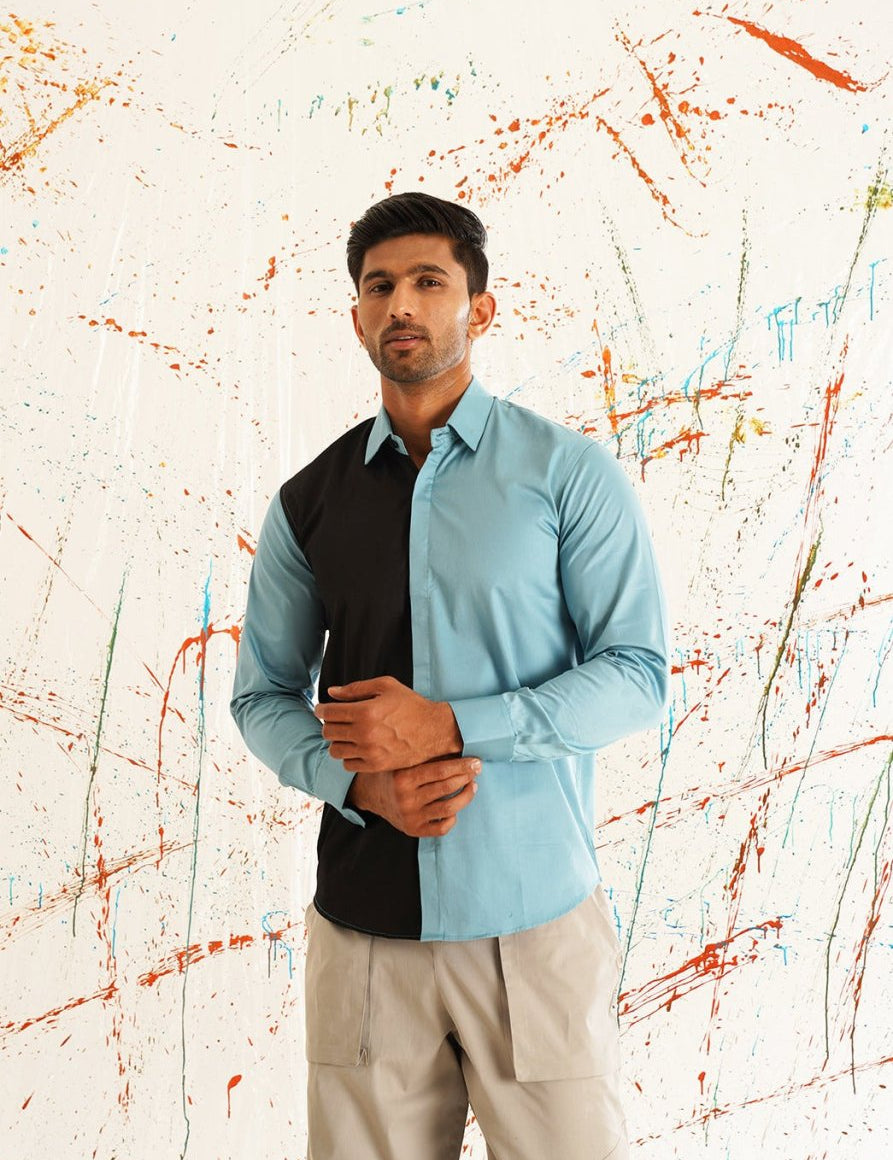 Premium Cotton Satin Casual Shirt - SF_920Sky_S