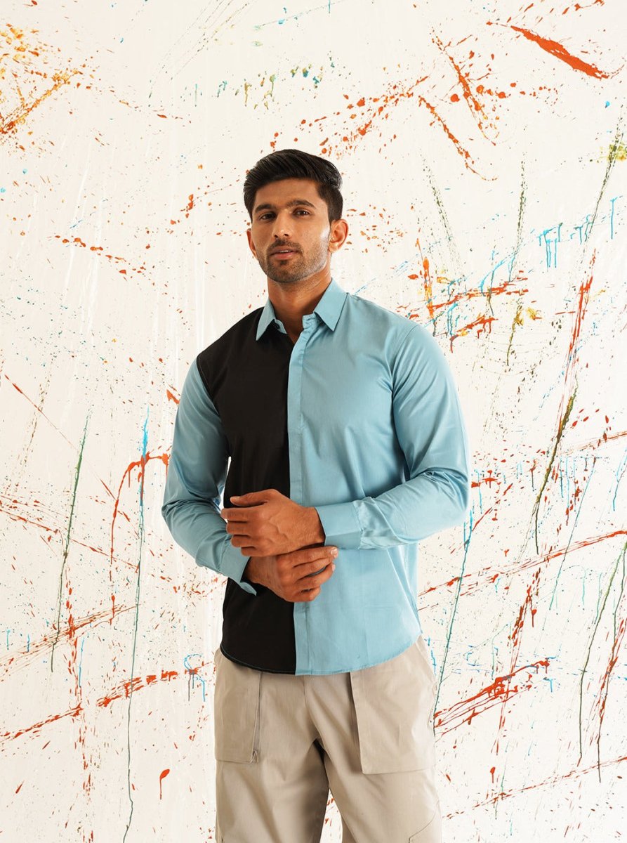 Premium Cotton Satin Casual Shirt - SF_920Sky_S