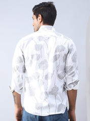 Printed Cotton Casual Shirt For Men - SF_976Off-White_S