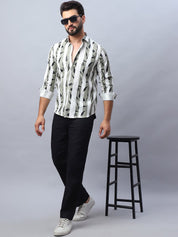 Printed Cotton Casual Shirt For Men - SF_986Pista_S