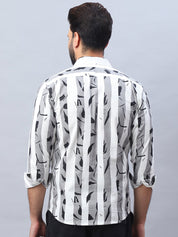 Printed Cotton Casual Shirt For Men - SF_986Grey_S