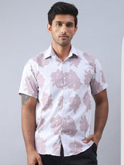 Printed Cotton Casual Shirt For Men - SF_977Magenta_S