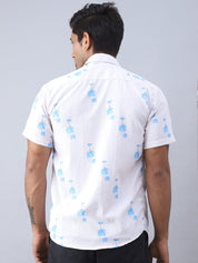 Printed Cotton Casual Shirt For Men - SF_977Cream_S