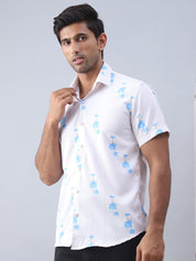 Printed Cotton Casual Shirt For Men - SF_977Cream_S