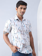 Printed Cotton Casual Shirt For Men - SF_973Multi_S
