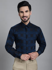 Printed Formal Shirt - SF_901Peacock_S