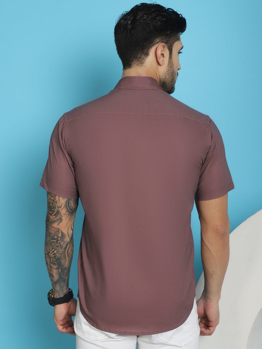 Printed Party Shirt for Men - SF_918Magenta_S