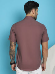 Printed Party Shirt for Men - SF_918Magenta_S