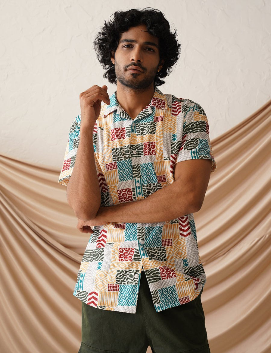 Printed Party Shirt for Men - SF_971Multi_S