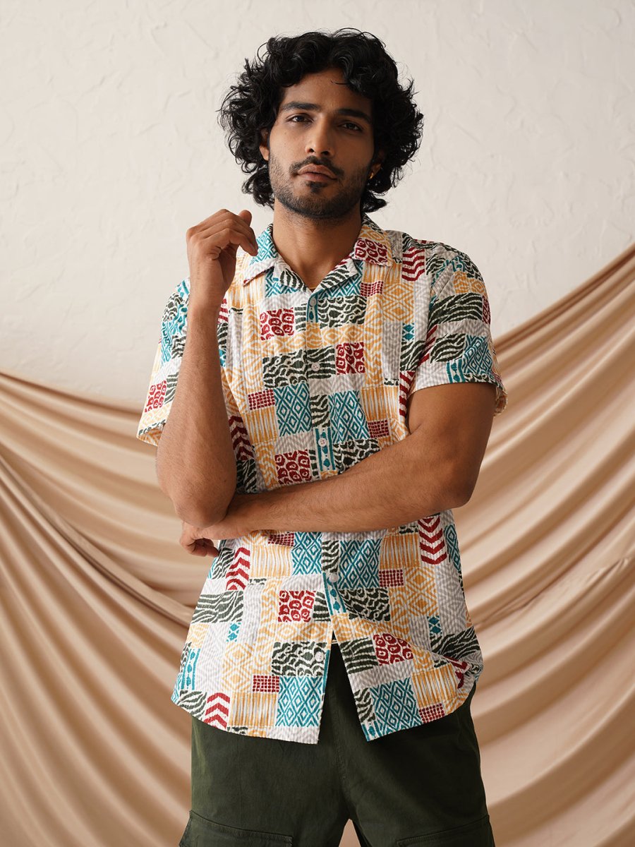 Printed Party Shirt for Men - SF_971Multi_S