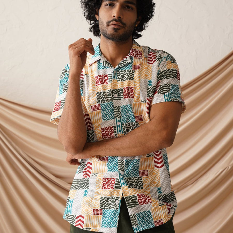 Printed Party Shirt for Men - SF_971Multi_S