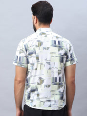 Printed Party Shirt for Men - SF_981Lime_S