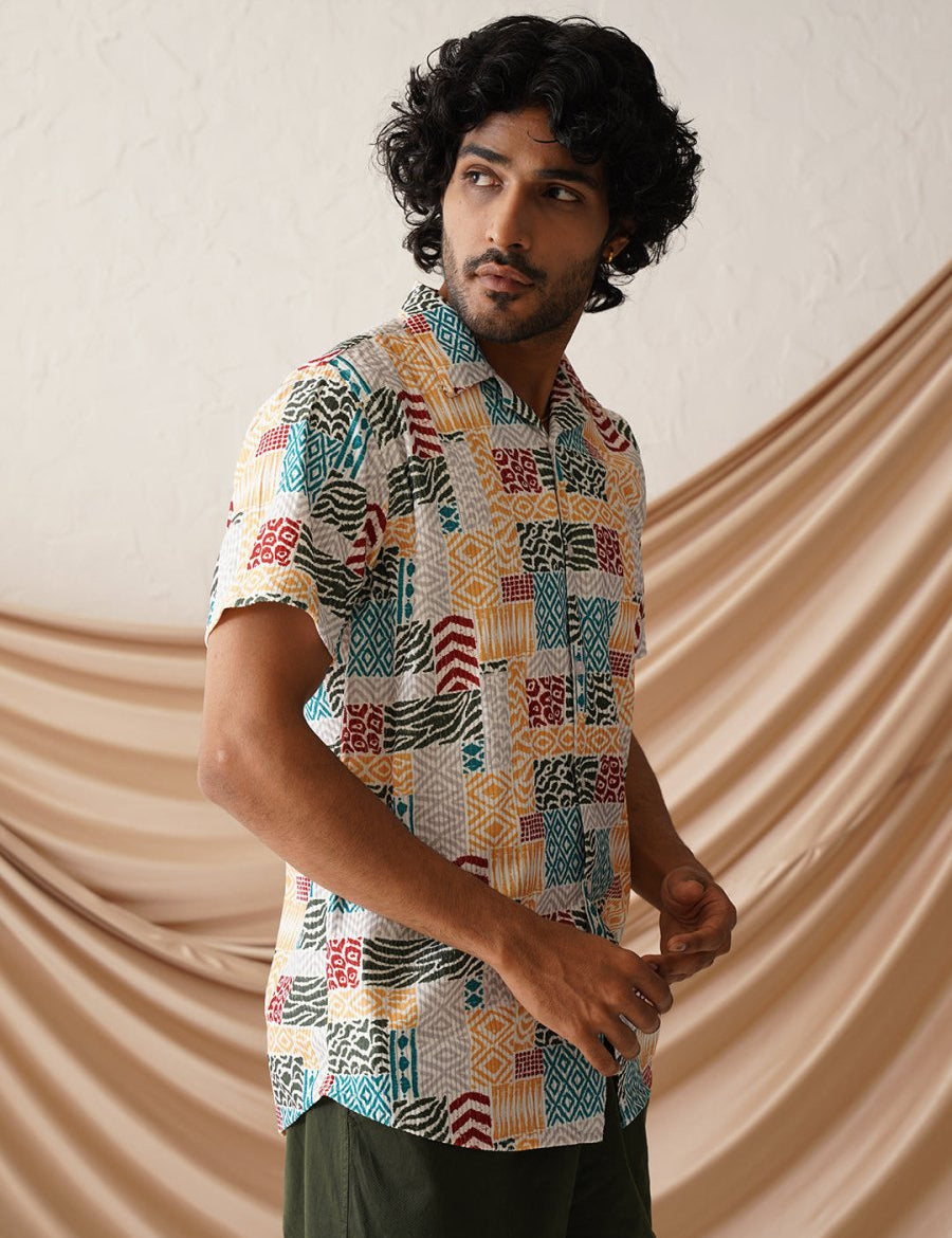 Printed Party Shirt for Men - SF_971Multi_S