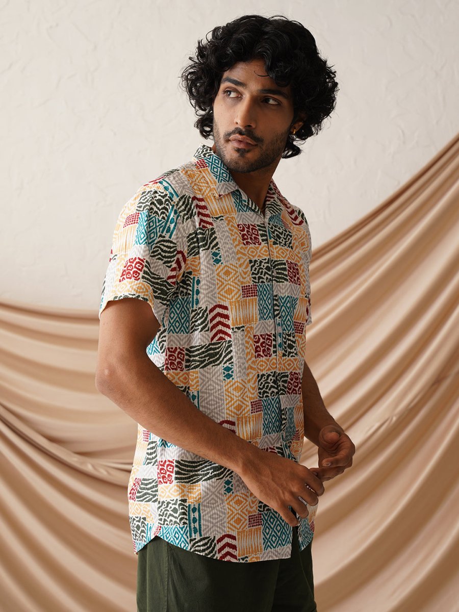 Printed Party Shirt for Men - SF_971Multi_S