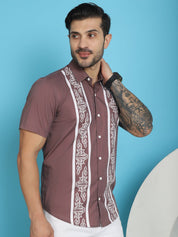 Printed Party Shirt for Men - SF_918Magenta_S