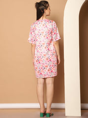 Printed Top With Shorts & shurg - JNCS_3012Pink_XS