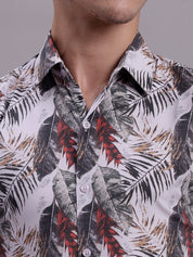 Red Printed Party Shirt for Men - SF_885Red_S