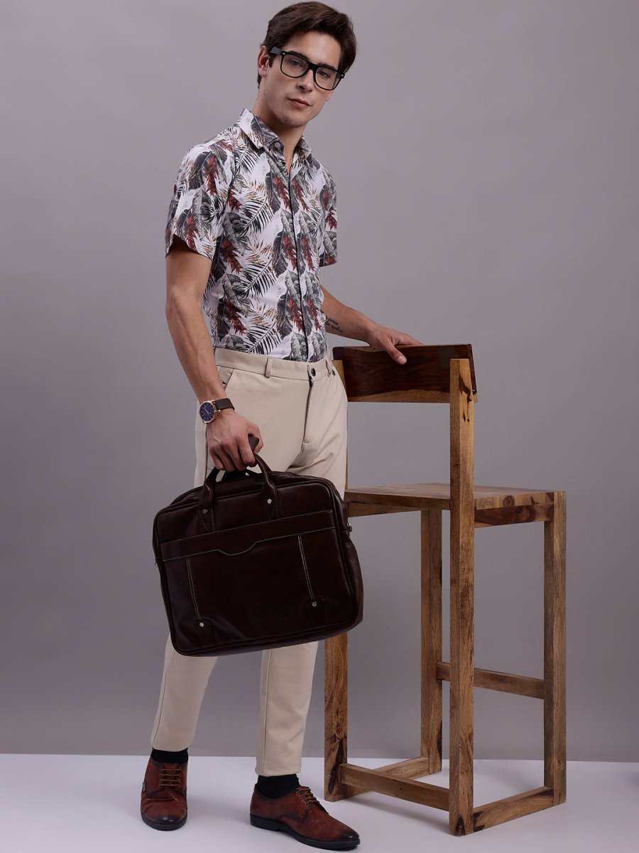 Red Printed Party Shirt for Men - SF_885Red_S